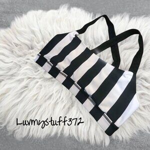 RARE Lululemon Stripe Bra with Braided Straps